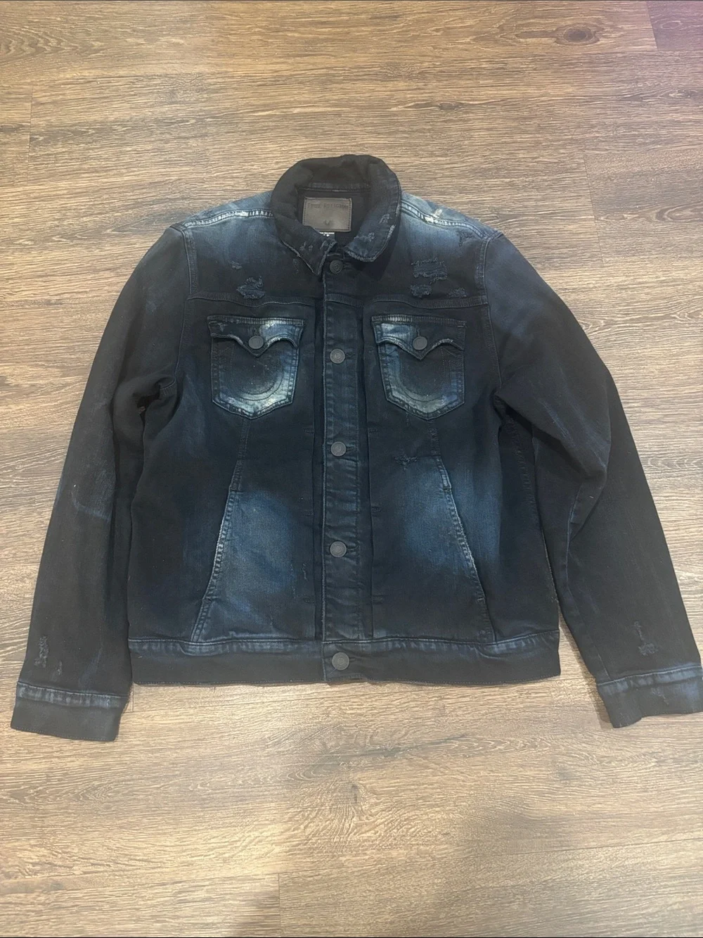True Religion distressed, jean jacket 2/2